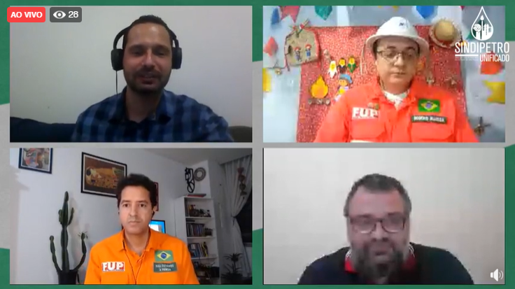 Desafios da campanha reivindicatória são tema de live durante o segundo dia de Congresso dos Sindipetros Unificado SP e PE/PB