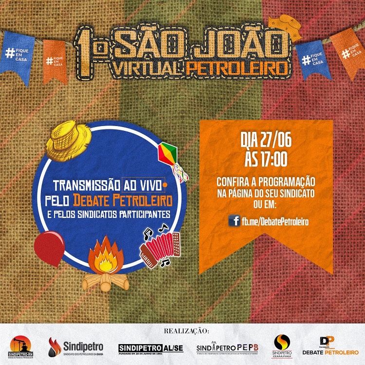 1° São João Virtual Petroleiro acontece nesse sábado (27), a partir das 17h