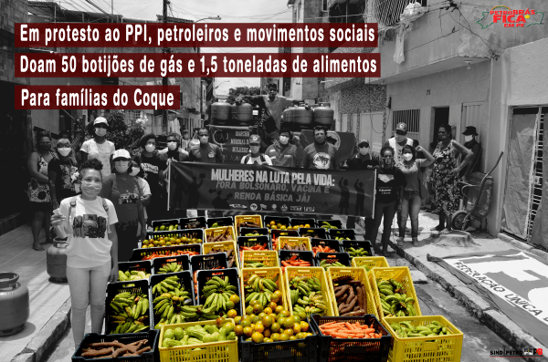 Petroleiros realizam nova ação solidária no Recife, por preços justos no gás de cozinha e combustíveis