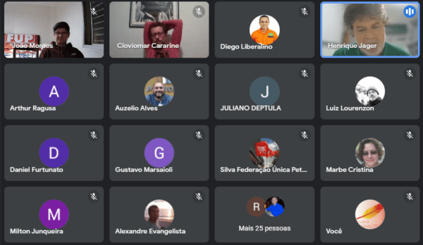 Petroleiros estudam o cenário atual da luta em defesa da Petrobrás