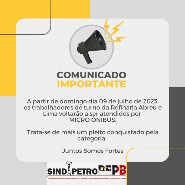 Sindipetro PE/PB e a persistência da categoria conquistam a retomada do serviço de micro ônibus na RNEST