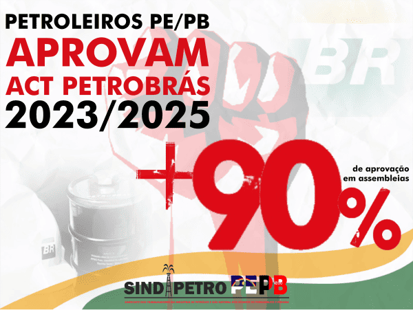 Petroleiros de Pernambuco e Paraíba aprovam por mais de 90% proposta de ACT 2023/2025