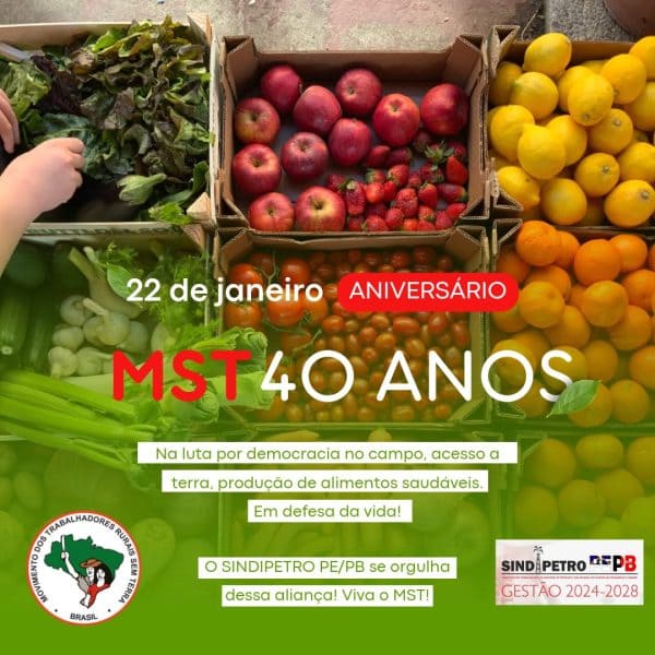 40 anos de luta pela democratização do acesso à terra: MST, ESSA LUTA É PRA VALER!